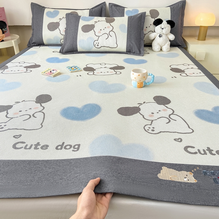 91家纺网 家纺一手货源 找家纺 （总）2025新款A类抗菌数码印花冰藤席