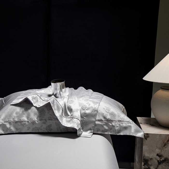 91家纺网 家纺一手货源 找家纺 张公子婚庆馆 2025新款长绒棉高精密色织大提花抗皱埋绳工艺系列 羽蝶