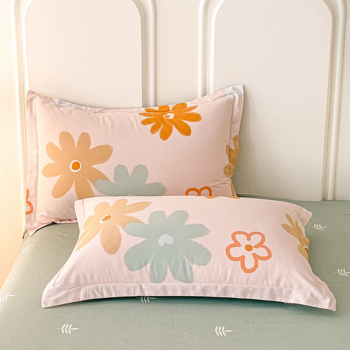 91家纺网 家纺一手货源 找家纺 依庭 2025新款全棉印花花卉款四件套单品系列-四件套 印凤晓月