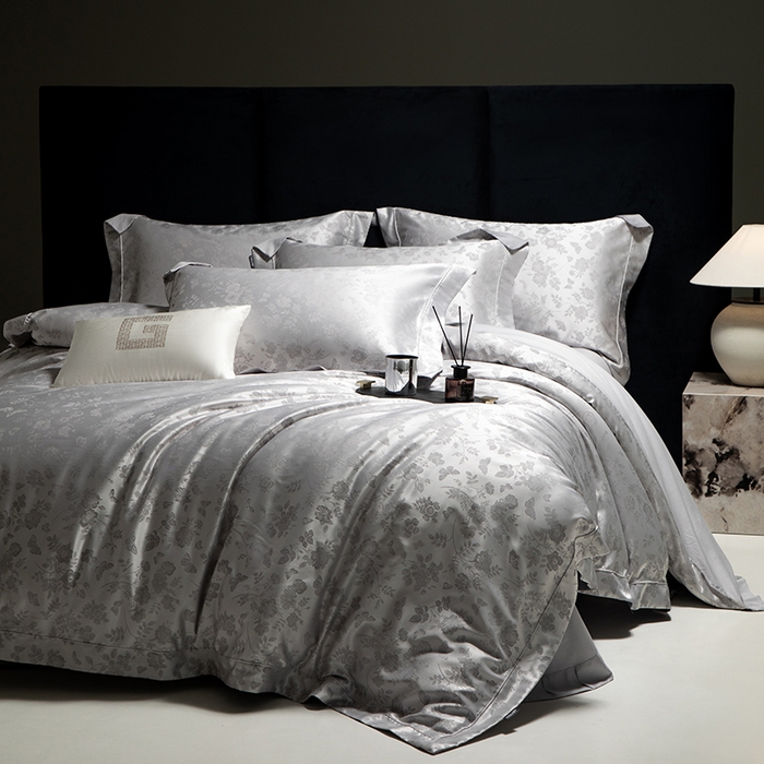 91家纺网 家纺一手货源 找家纺 张公子婚庆馆 2025新款长绒棉高精密色织大提花抗皱埋绳工艺系列 羽蝶