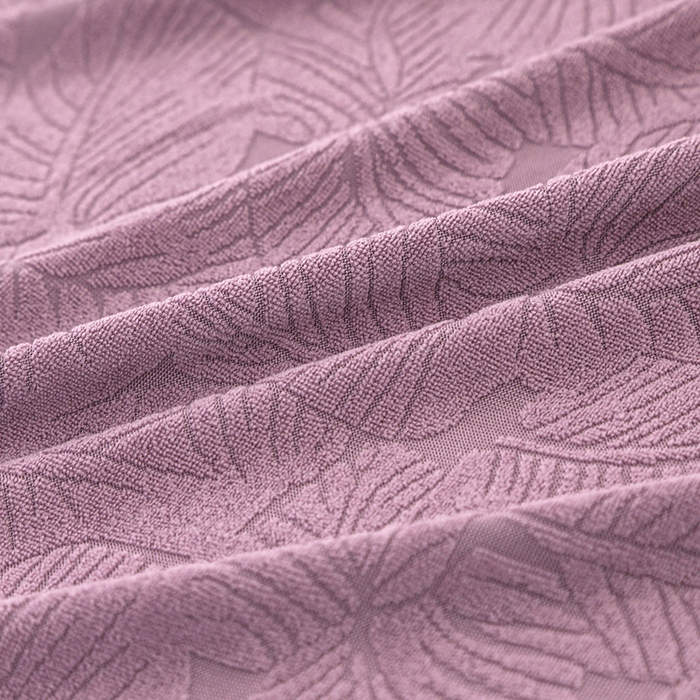 91家纺网 家纺一手货源 找家纺 2025新款防尘防滑斗柜套裙边-小树叶系列 紫色