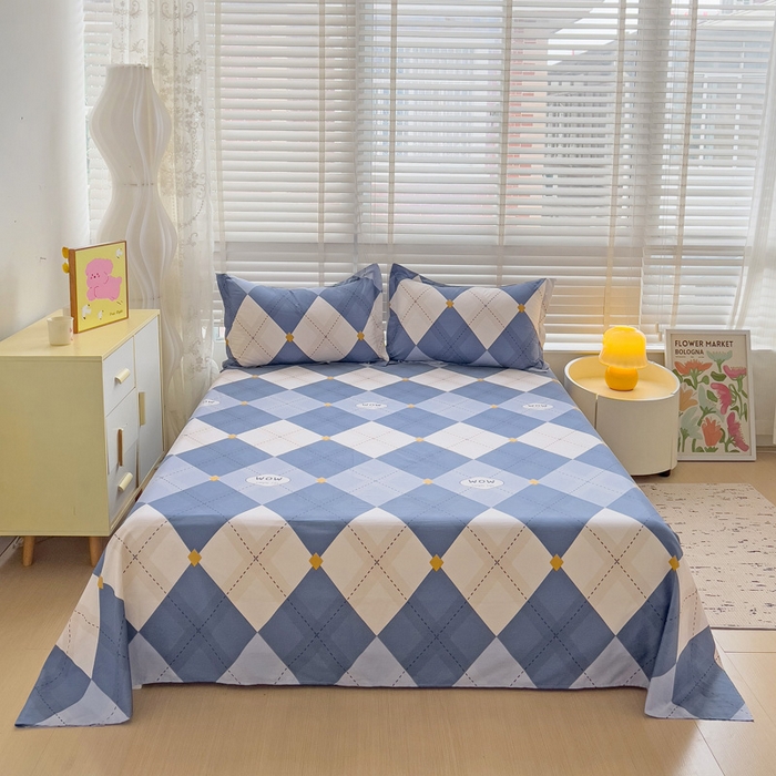 91家纺网 家纺一手货源 找家纺 依庭 2025新款全棉印花花卉款四件套单品系列-四件套 意林