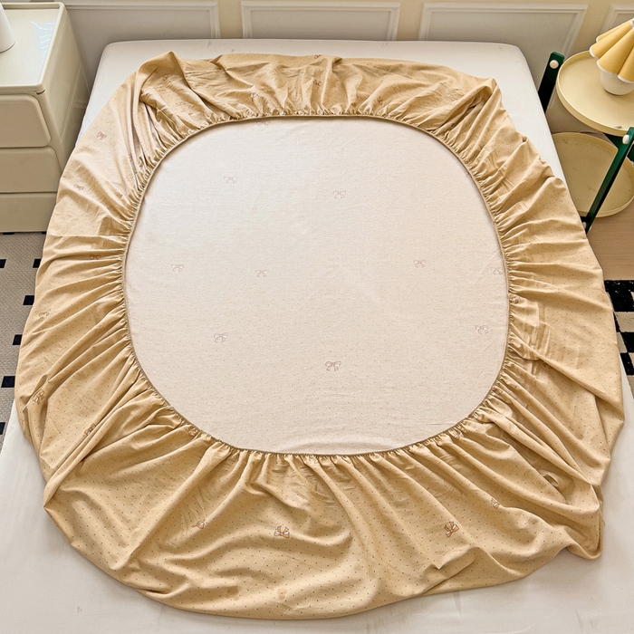 91家纺网 家纺一手货源 找家纺 依庭 2025新款全棉印花花卉款四件套单品系列-单床笠 俏皮狗