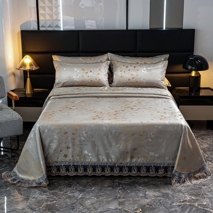 席皇后  2025新款可机洗抗菌提花冰丝席 银杏叶