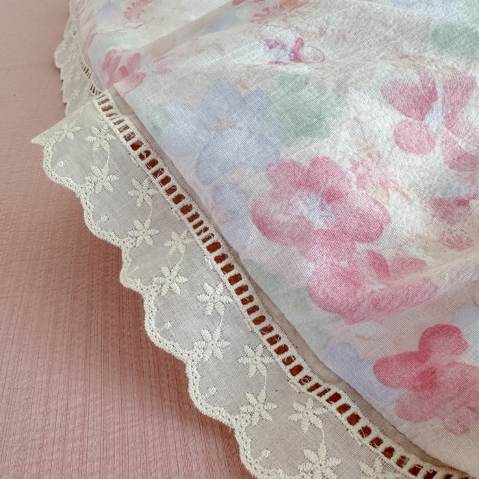 91家纺网 家纺一手货源 找家纺 （总）一霖家纺 2025新款云感双层纱花边款四件套