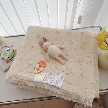 91家纺网 家纺一手货源 找家纺 （总）于果2025新款双层纱花边款夏被