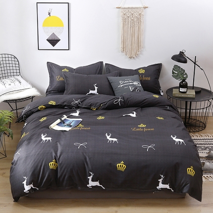 卡斯诺 2023新款芦荟棉四件套花型2