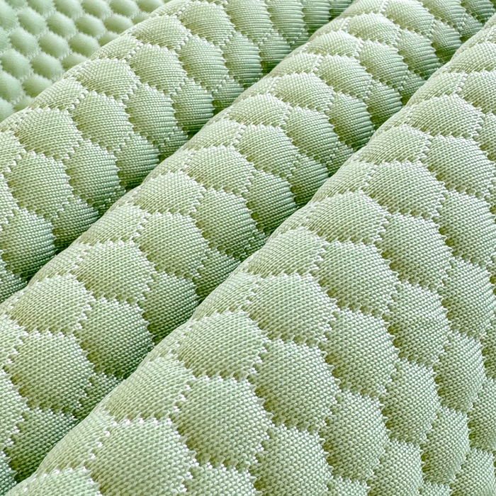 91家纺网 家纺一手货源 找家纺 慧菲  2025新款PE高分子凉感席床裙凉席三件套 【6-7斤】 清新绿