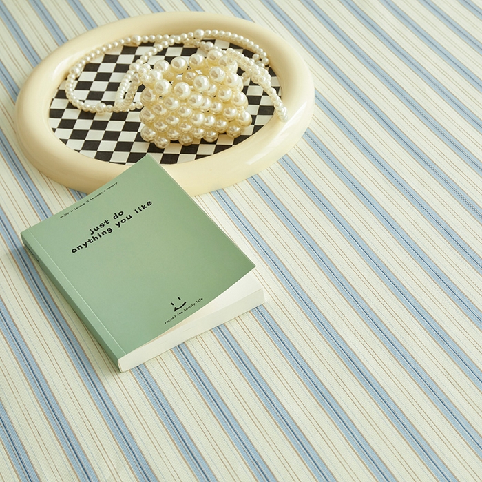 91家纺网 家纺一手货源 找家纺 怡家居 2025新款全棉老粗布床单床笠三件套 初夏-蓝