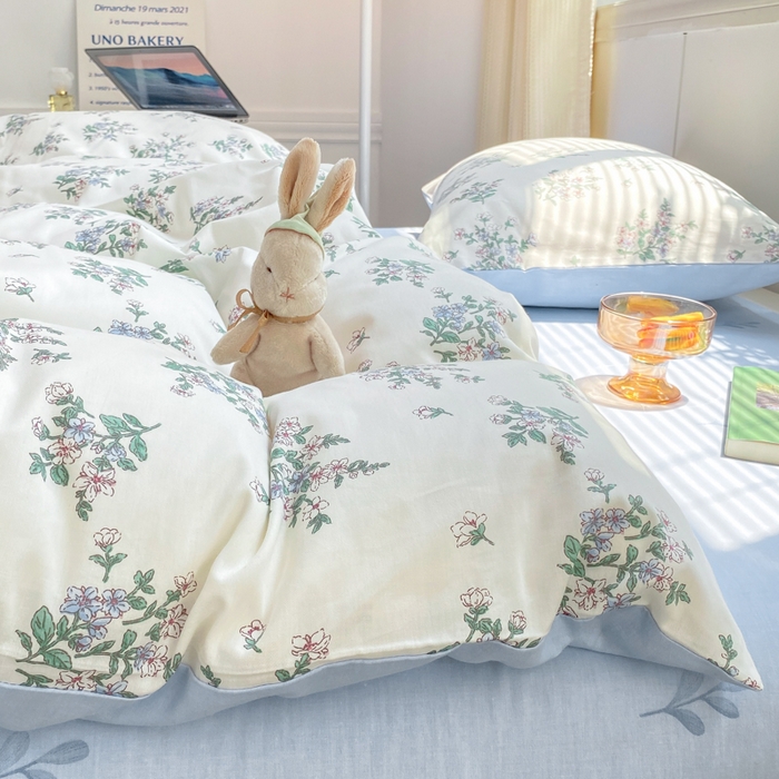 91家纺网 家纺一手货源 找家纺 黑马家居 2025新款全棉喷气13070印花单被套 秋色宜人