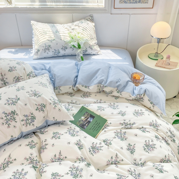 91家纺网 家纺一手货源 找家纺 黑马家居 2025新款全棉喷气13070印花单被套 秋色宜人