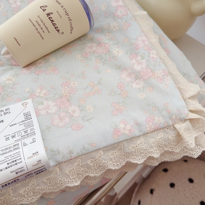 91家纺网 家纺一手货源 找家纺 于果2025新款双层纱花边款夏被 莉莉周