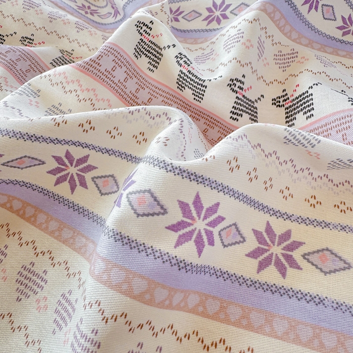 91家纺网 家纺一手货源 找家纺 黑马家居 2025新款全棉喷气13070印花单被套 波西米亚