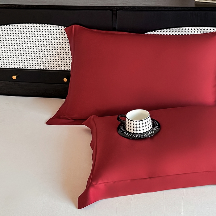 91家纺网 家纺一手货源 找家纺 金喜 2025新款LF级60支莱赛尔天丝枕套宽边枕套 拉菲