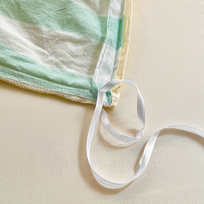 91家纺网 家纺一手货源 找家纺 徕米家居  2025新款色织全棉水洗棉毛巾绣四件套 汉堡家族