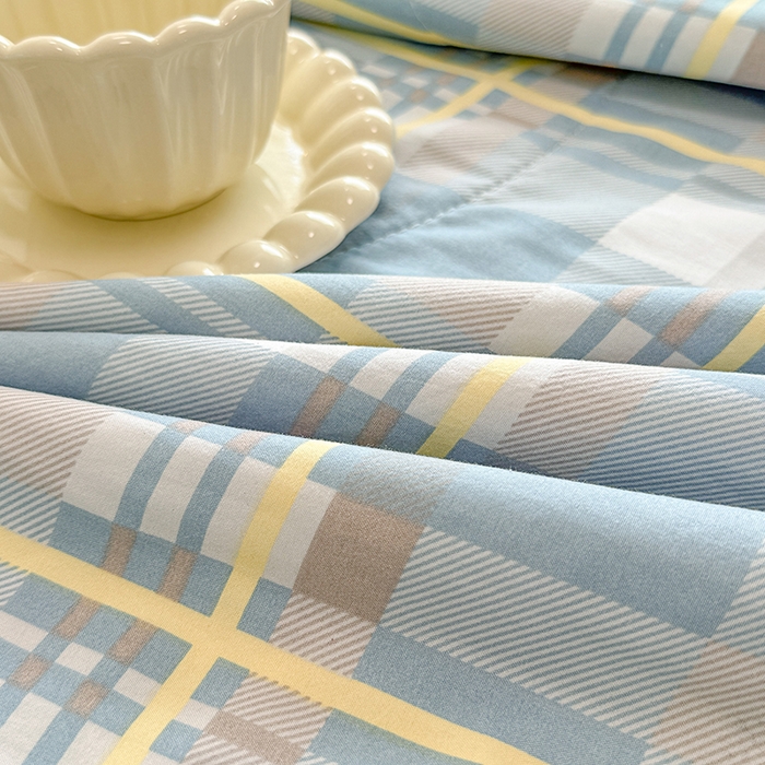 91家纺网 家纺一手货源 找家纺 博弈家纺 2025新款水洗棉棉花夏被 绅士