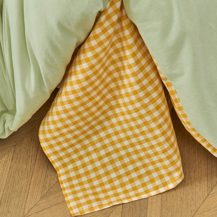 91家纺网 家纺一手货源 找家纺 徕米家居  2025新款色织全棉水洗棉毛巾绣四件套 顽皮狗