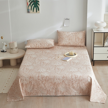 91家纺网 家纺一手货源 找家纺 （总）怡家居 2025新款全棉老粗布床单床笠三件套