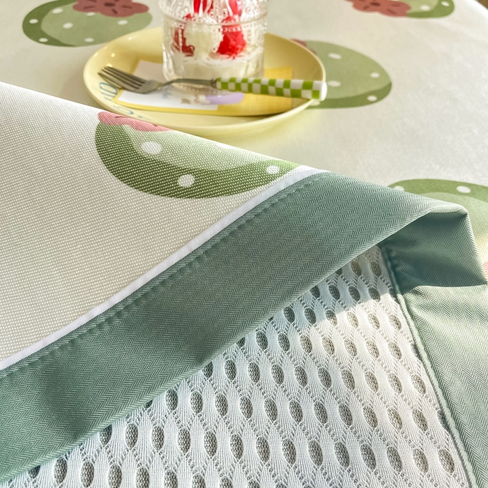 91家纺网 家纺一手货源 找家纺 典曼家纺 2025新款600D数码印花冰丝凉席席子 莓莓果园