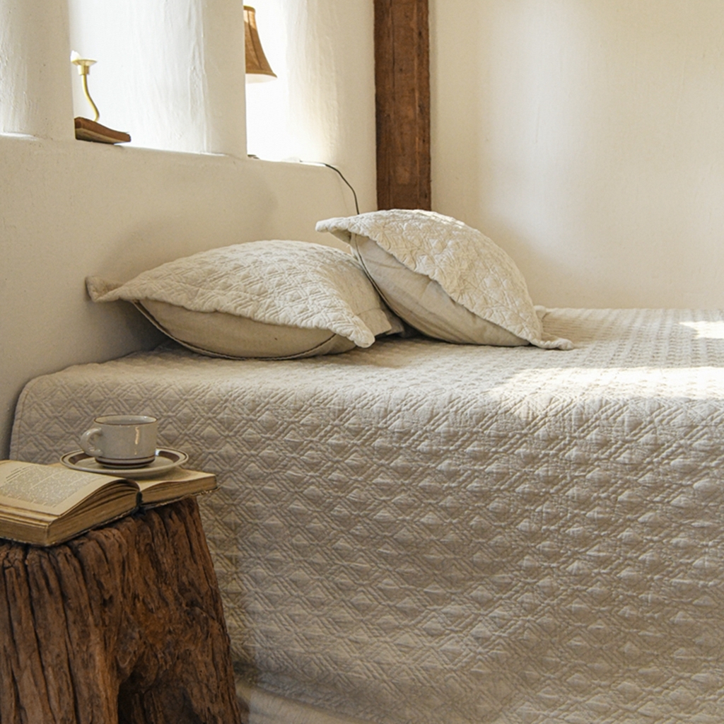 91家纺网 家纺一手货源 找家纺 （总）简家居 2025新款亲肤舒适棉麻床盖三件套