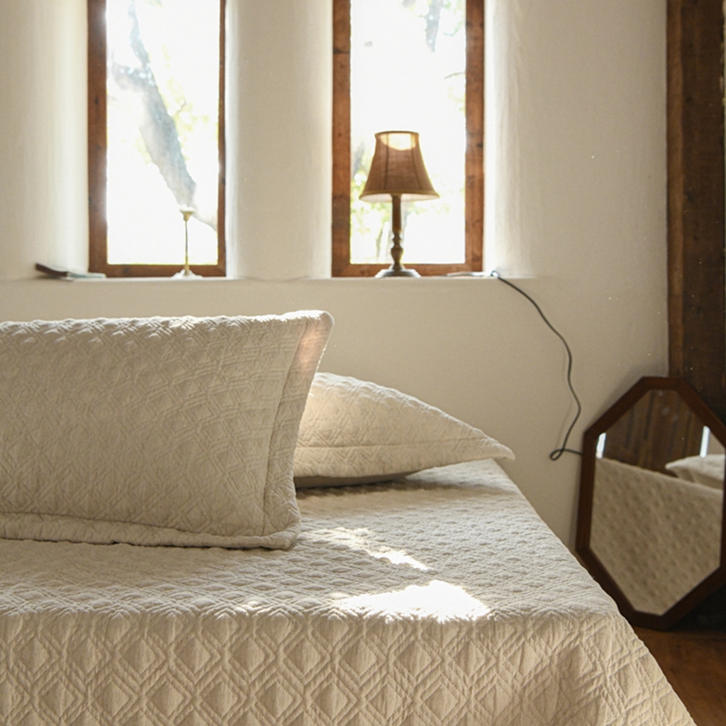 91家纺网 家纺一手货源 找家纺 （总）简家居 2025新款亲肤舒适棉麻床盖三件套