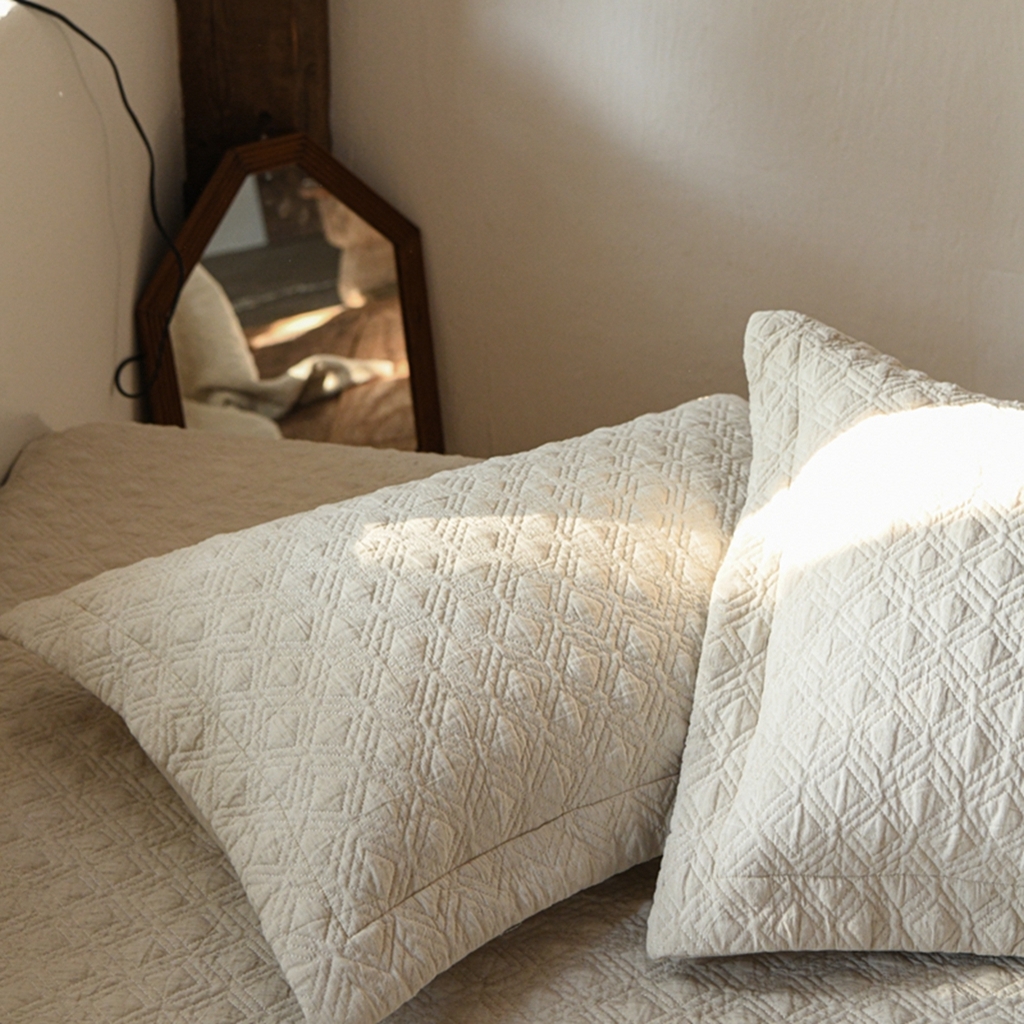 91家纺网 家纺一手货源 找家纺 （总）简家居 2025新款亲肤舒适棉麻床盖三件套