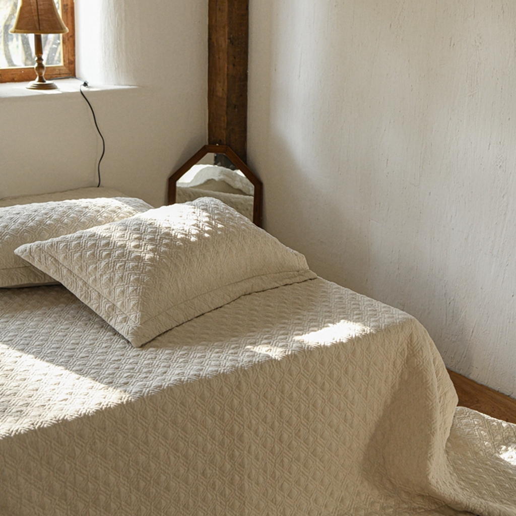 91家纺网 家纺一手货源 找家纺 （总）简家居 2025新款亲肤舒适棉麻床盖三件套