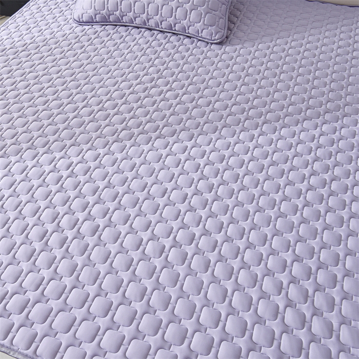 91家纺网 家纺一手货源 找家纺 布卢姆床垫 2025年新款A类12mm加厚乳胶凉席 丁香紫