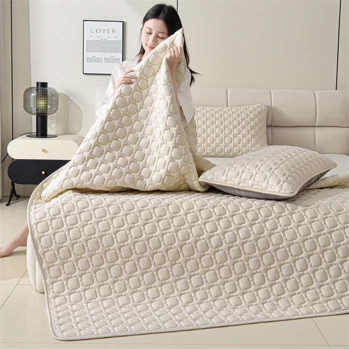 91家纺网 家纺一手货源 找家纺 布卢姆床垫 2025年新款A类12mm加厚乳胶凉席 象牙白