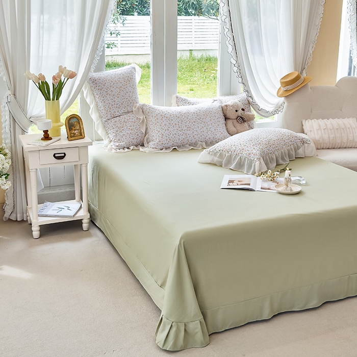 91家纺网 家纺一手货源 找家纺 梦莱斯 2025新款夏被四件套 星蔓-桔