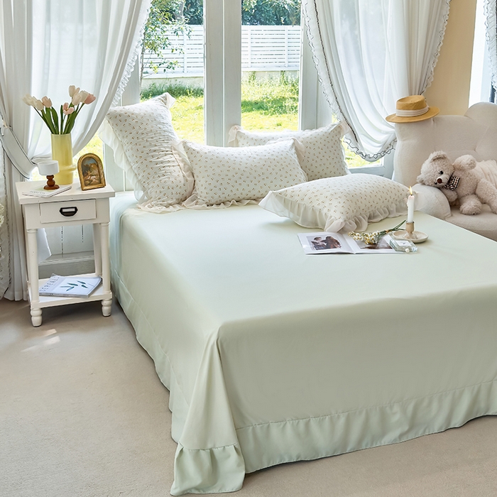 91家纺网 家纺一手货源 找家纺 梦莱斯 2025新款夏被四件套 小樱桃-黄