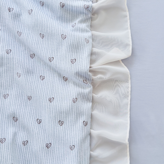 91家纺网 家纺一手货源 找家纺 梦莱斯 2025新款夏被四件套 格子爱心-绿