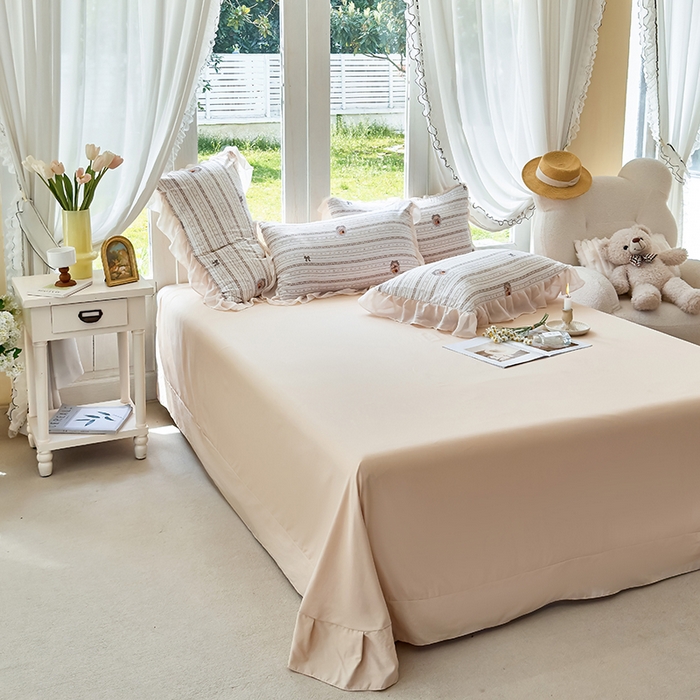 91家纺网 家纺一手货源 找家纺 梦莱斯 2025新款夏被四件套 花非花-绿