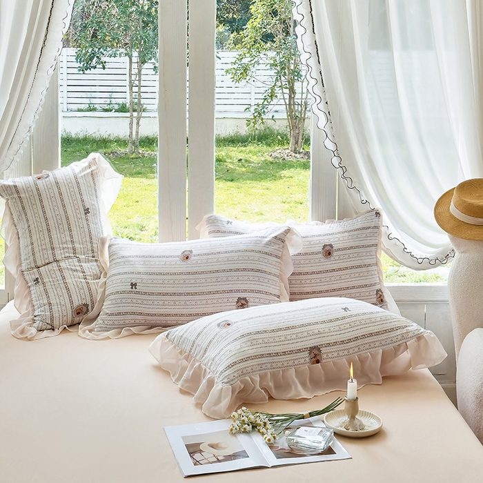 91家纺网 家纺一手货源 找家纺 梦莱斯 2025新款夏被四件套 花非花-绿