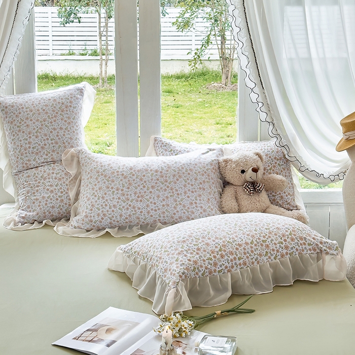 91家纺网 家纺一手货源 找家纺 梦莱斯 2025新款夏被四件套 星蔓-桔