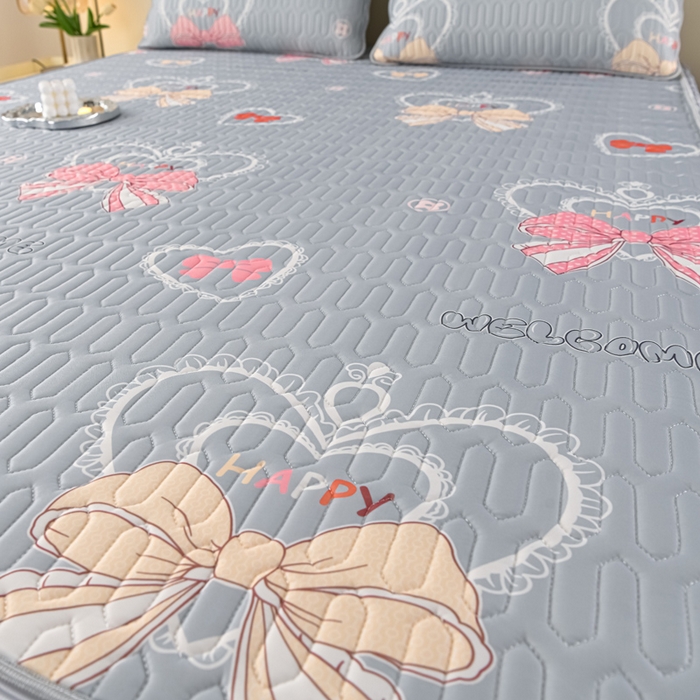 91家纺网 家纺一手货源 找家纺 （总）牵依 2025新款胶质可拆卸床裙凉席席子