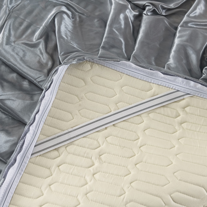 91家纺网 家纺一手货源 找家纺 牵依 2025新款胶质可拆卸床裙凉席席子 克拉恋人