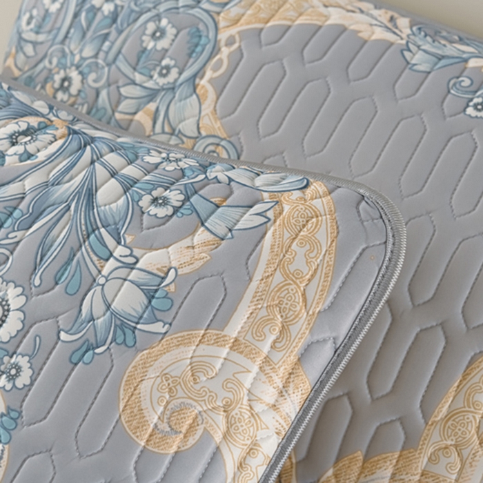 91家纺网 家纺一手货源 找家纺 牵依 2025新款胶质可拆卸床裙凉席席子 克拉恋人