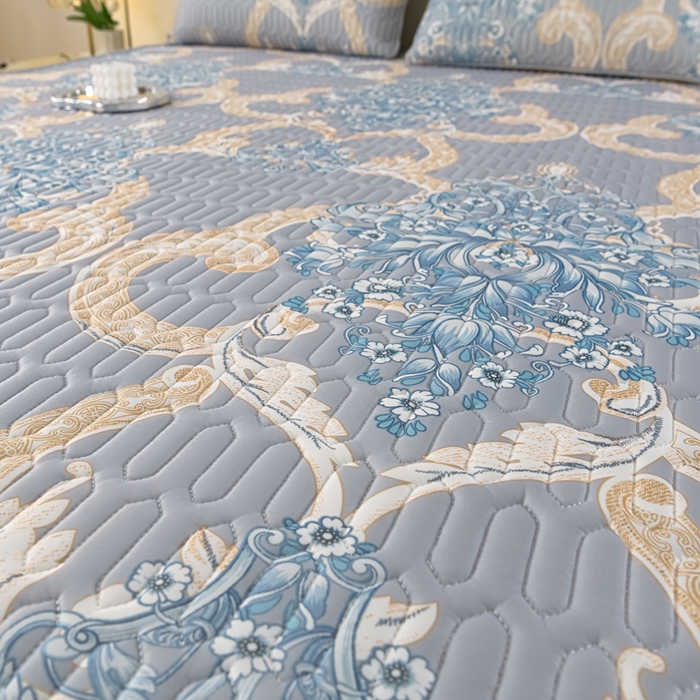 91家纺网 家纺一手货源 找家纺 牵依 2025新款胶质可拆卸床裙凉席席子 克拉恋人