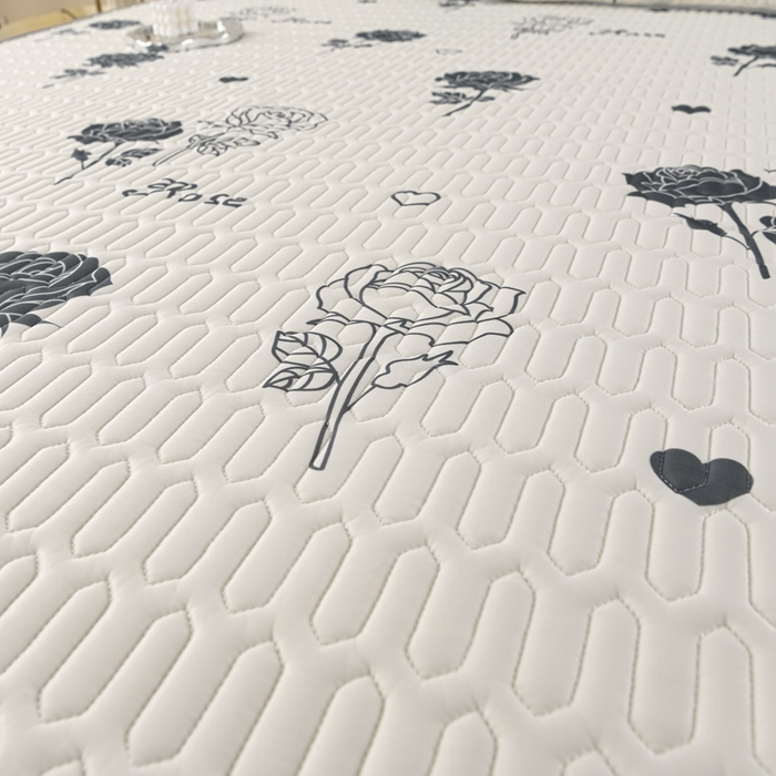 91家纺网 家纺一手货源 找家纺 牵依 2025新款胶质可拆卸床裙凉席席子 玫瑰