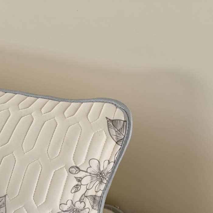 91家纺网 家纺一手货源 找家纺 牵依 2025新款胶质可拆卸床裙凉席席子 米亚花朵