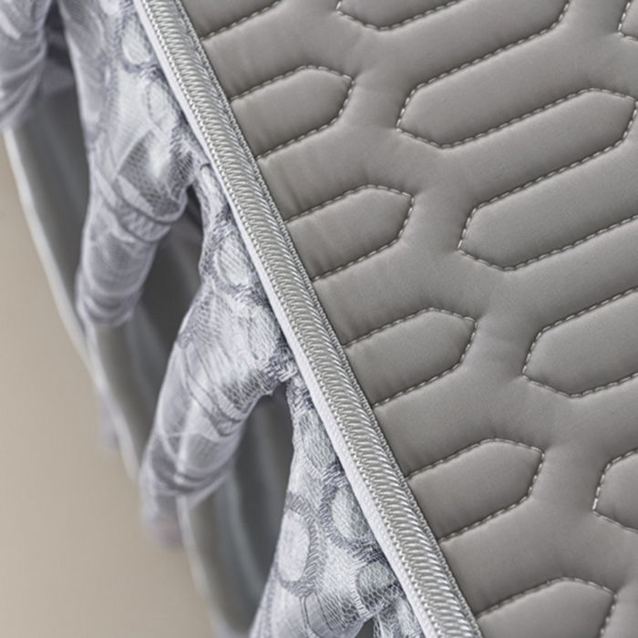 91家纺网 家纺一手货源 找家纺 牵依 2025新款胶质可拆卸床裙凉席席子 绅士灰