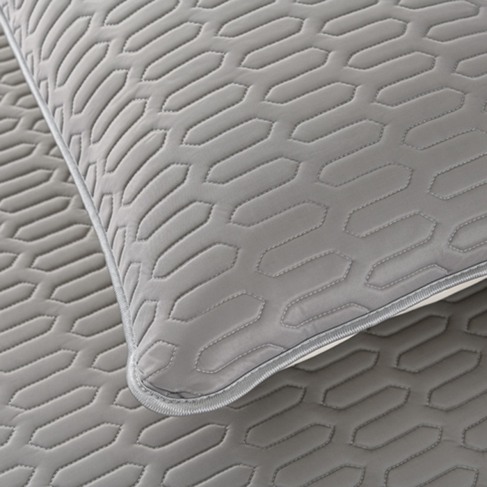 91家纺网 家纺一手货源 找家纺 牵依 2025新款胶质可拆卸床裙凉席席子 绅士灰