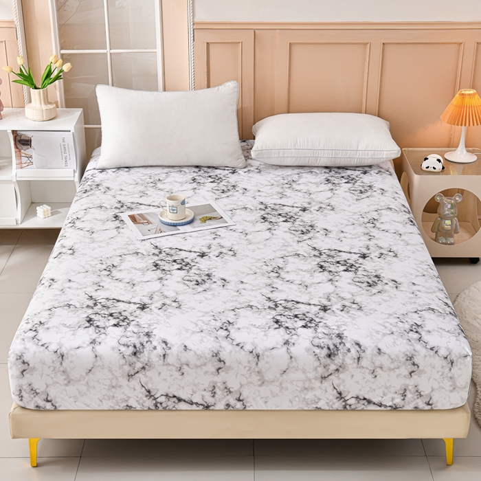 91家纺网 家纺一手货源 找家纺 推推家纺 2025新款防水印花单品床笠  空城