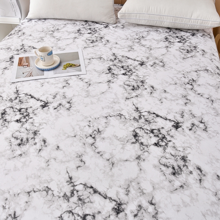 91家纺网 家纺一手货源 找家纺 推推家纺 2025新款防水印花单品床笠  空城