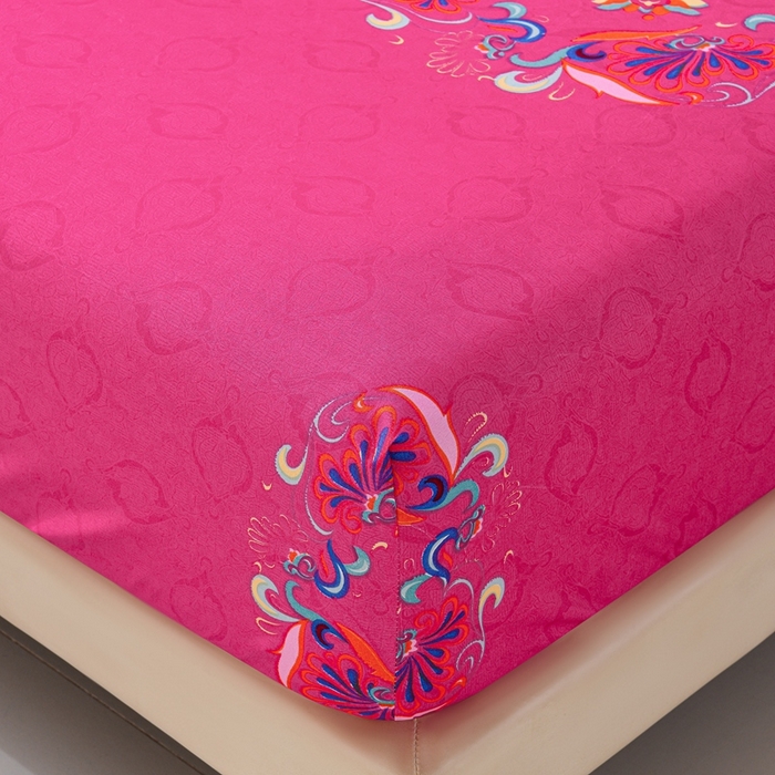 91家纺网 家纺一手货源 找家纺 推推家纺 2025新款防水印花单品床笠  幸福