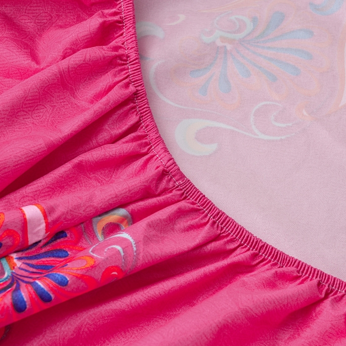 91家纺网 家纺一手货源 找家纺 推推家纺 2025新款防水印花单品床笠  幸福