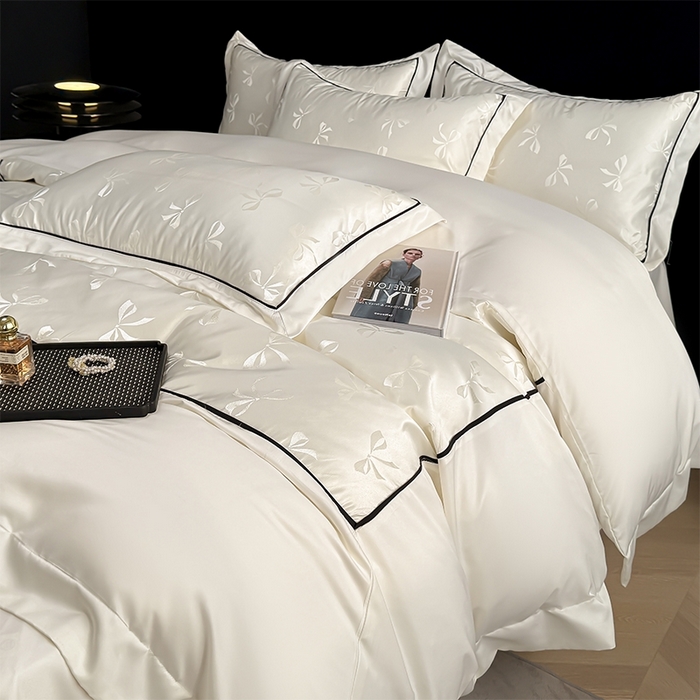 91家纺网 家纺一手货源 找家纺 （总）狂想家 2025春夏新款亮丝提花系列四件套