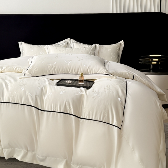 91家纺网 家纺一手货源 找家纺 （总）狂想家 2025春夏新款亮丝提花系列四件套