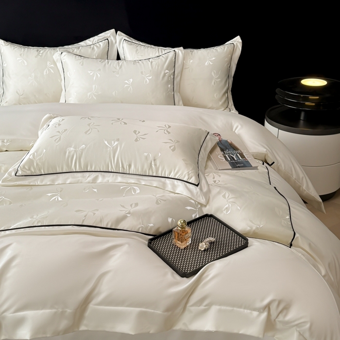 91家纺网 家纺一手货源 找家纺 （总）狂想家 2025春夏新款亮丝提花系列四件套